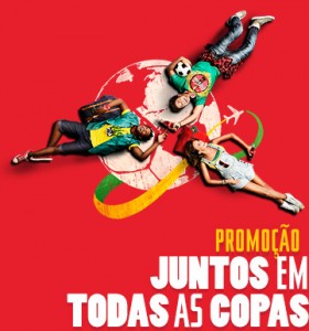 Promoção coca-cola juntos nas copas