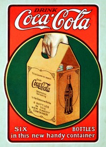 6 pack coca cola 1923